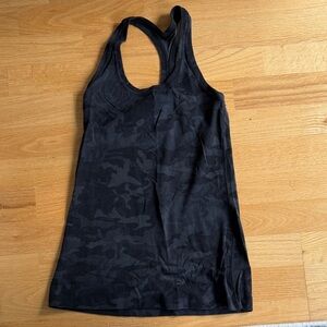 lululemon athletica Black Camo Racerback Tank Top